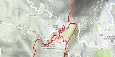 Jiufen, tchaj-wan mapa