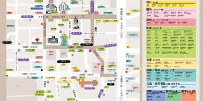 Ximending shopping district mapě