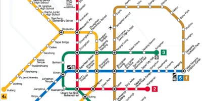 Taipei mrt line mapy