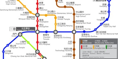 Thsr Taipei station mapě