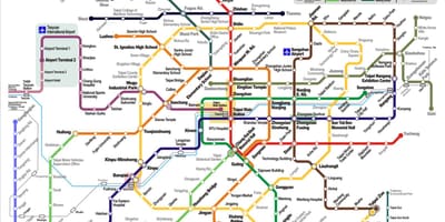 Metro Taipei mapě