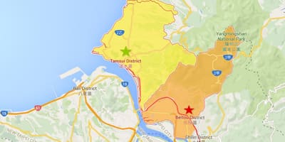 Mapa tamsui